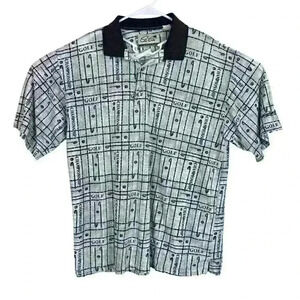 Vintage Chi Chi Rodriguez Shirt Large Signature‎ Short Sleeve Golf Polo Mens